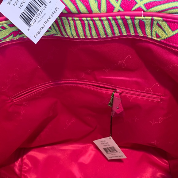 NWT Vera Bradley Palm Frond tote & wristlet - Picture 6 of 7